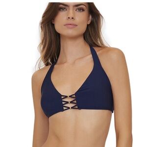 PQ Swim Braided Halter Bikini - Navy
